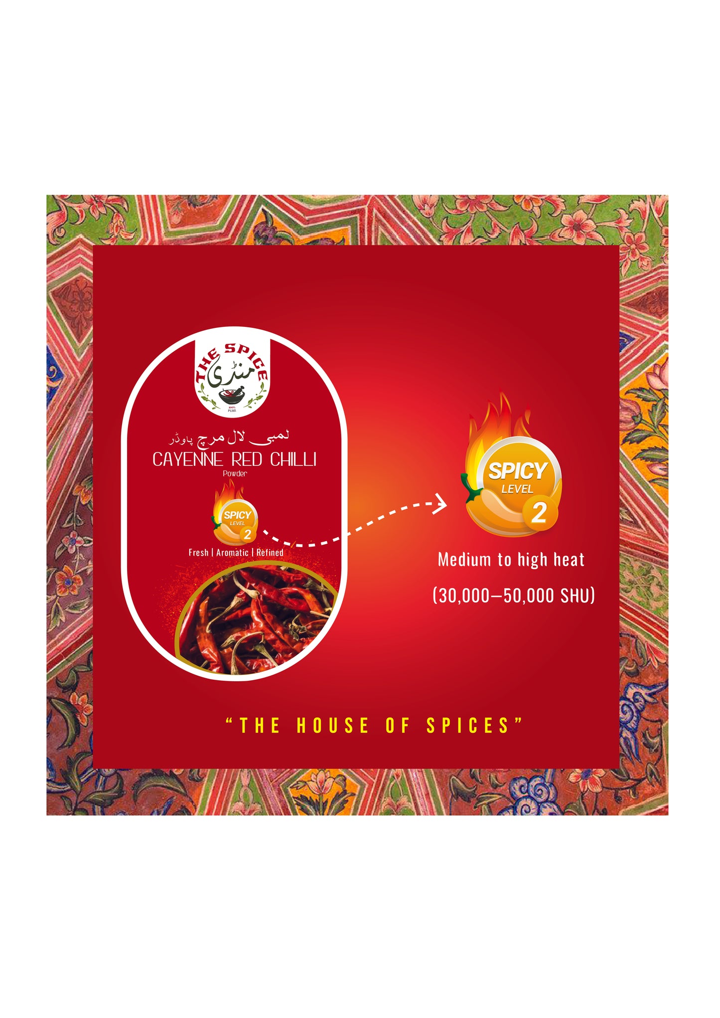 Cayenne Red Chilli Powder | (Laal Mirch ) مرچ پاؤڈر لمبی |