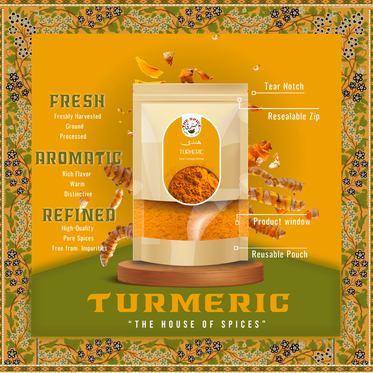 Turmeric Mandi Turmeric Powder (Haldi) | ہلدی | – The Spice Mandi